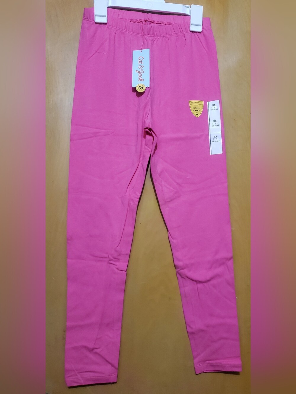 Cat & Jack Bright Pink Girls' Stretch Pull-On Leggings